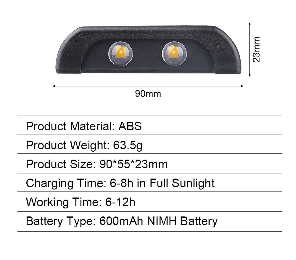 4LED Beads Up and Down Light Solar Powered Light