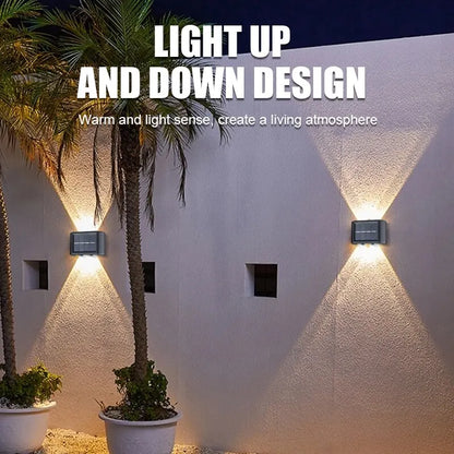 4LED Beads Up and Down Light Solar Powered Light